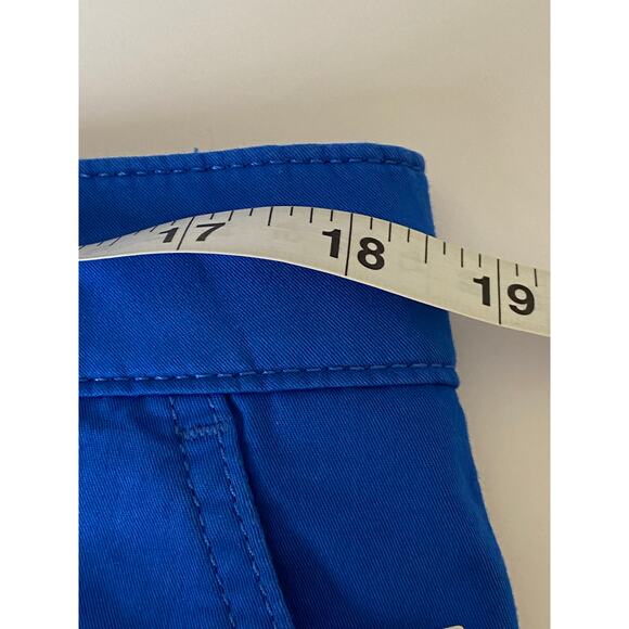 Boden Blue Daisy Cropped Center Leg Seam Chino Pant Women's Size 16 Regular - Picture 6 of 9